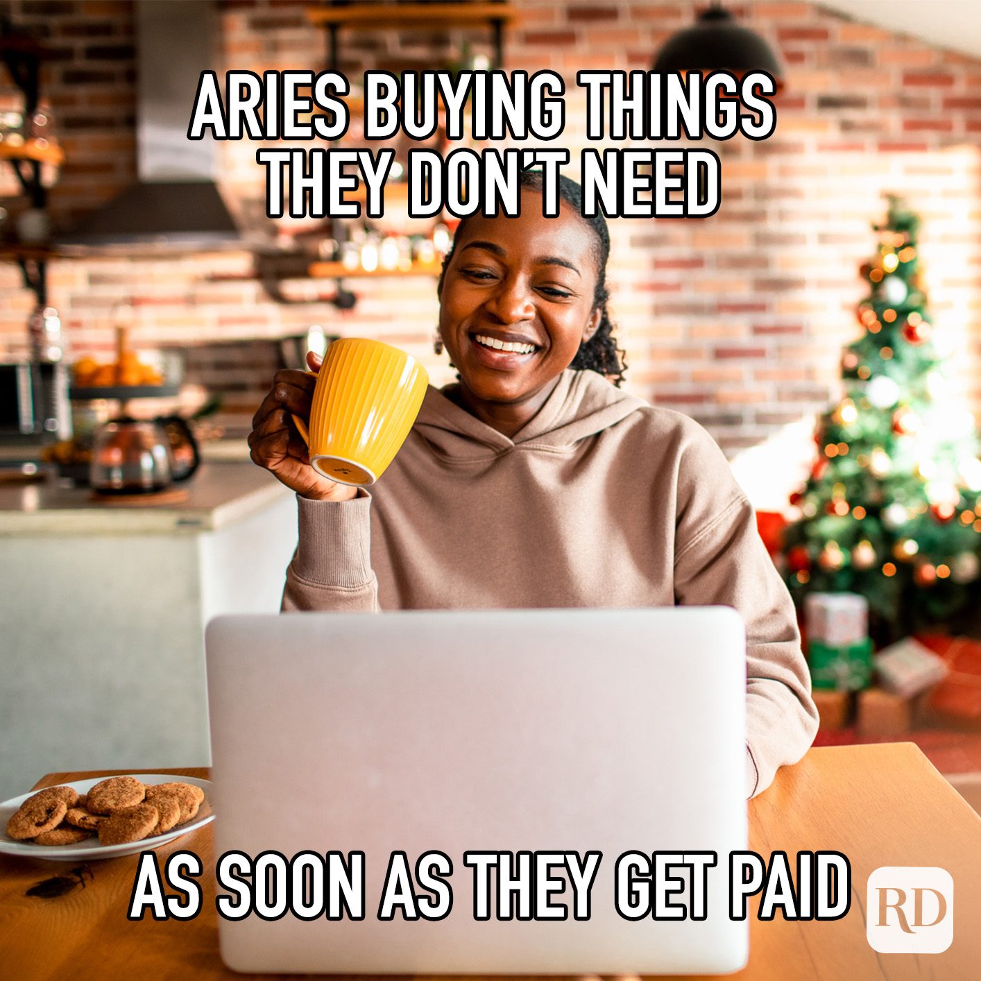 Aried Buying Things They Dont Need As Soon As They Get Paid meme text