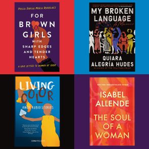Four book covers displayed, each featuring unique artwork and titles: 