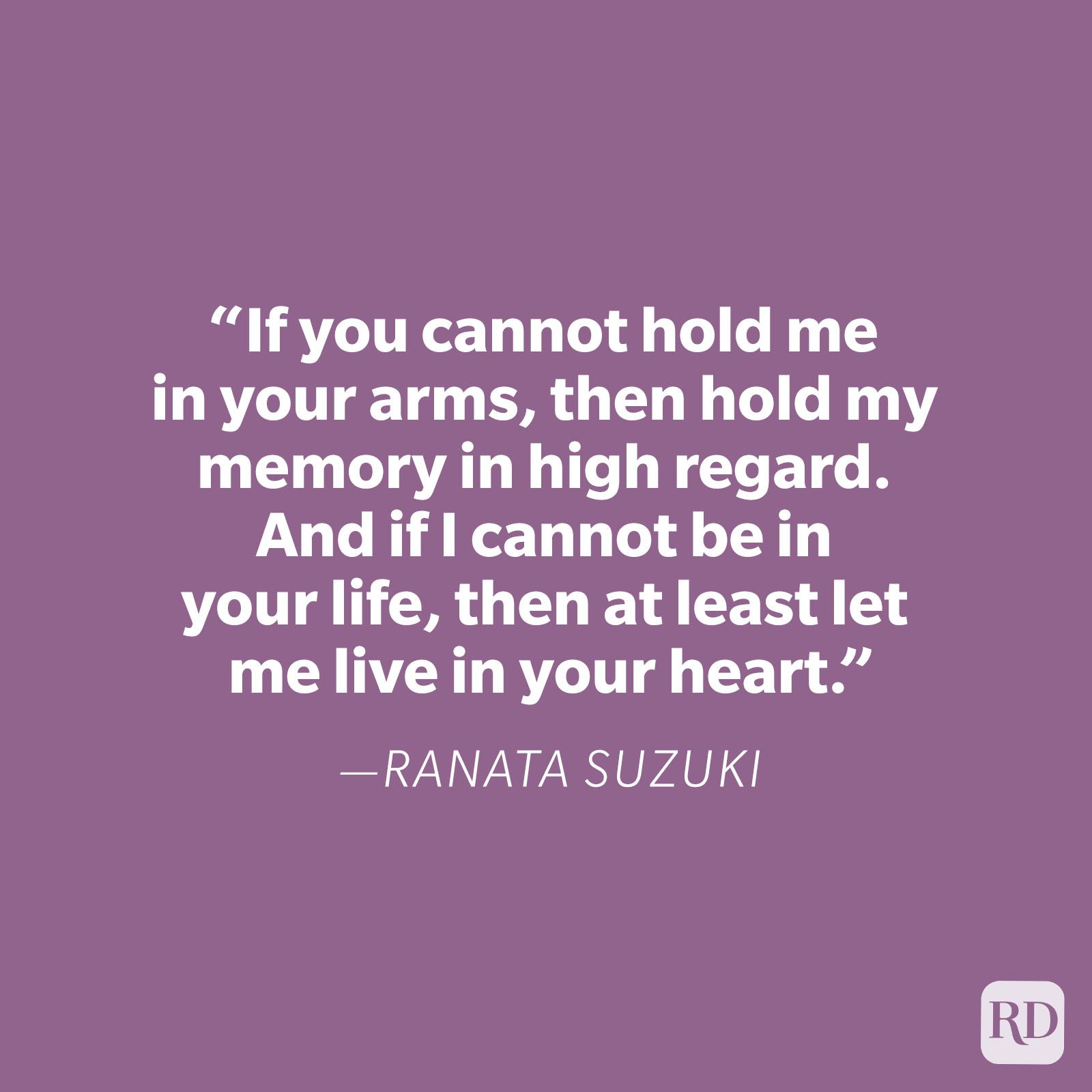 Ranata Suzuki Miss You Quote