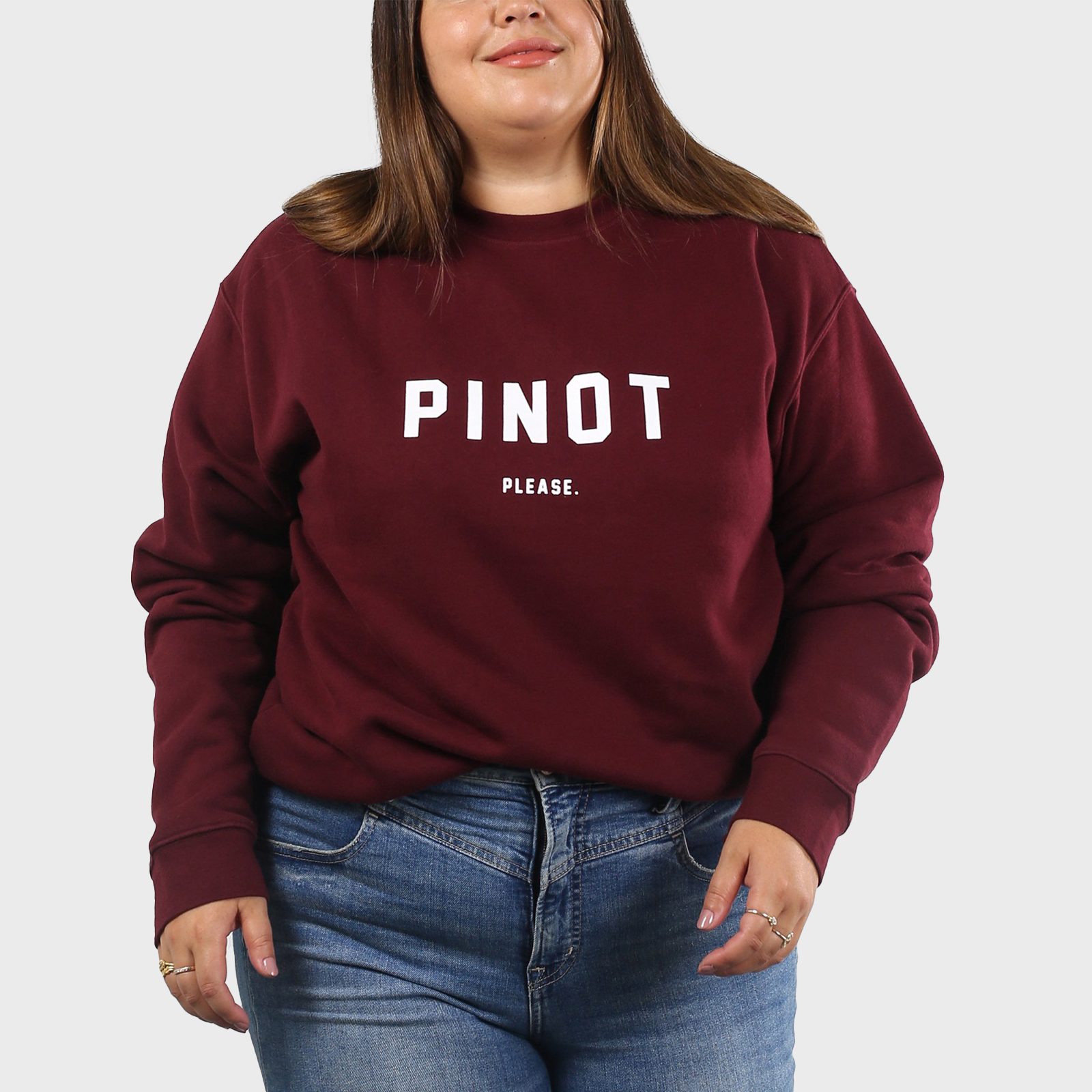Brunette The Label Pinot Please Sweatshirt Via Brunettethelabel