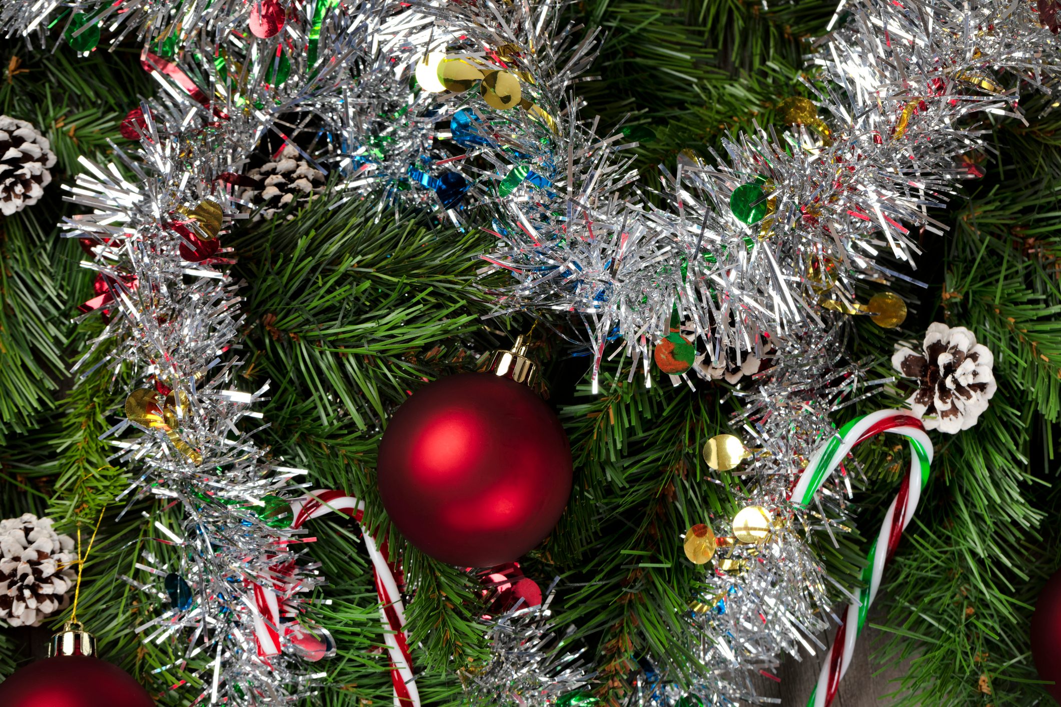 Merry Christmas and Happy New Year holiday theme in filled frame format