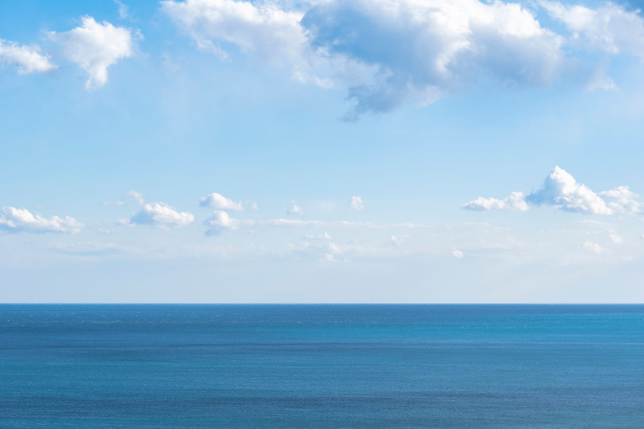 Blue Sky over the Blue Ocean