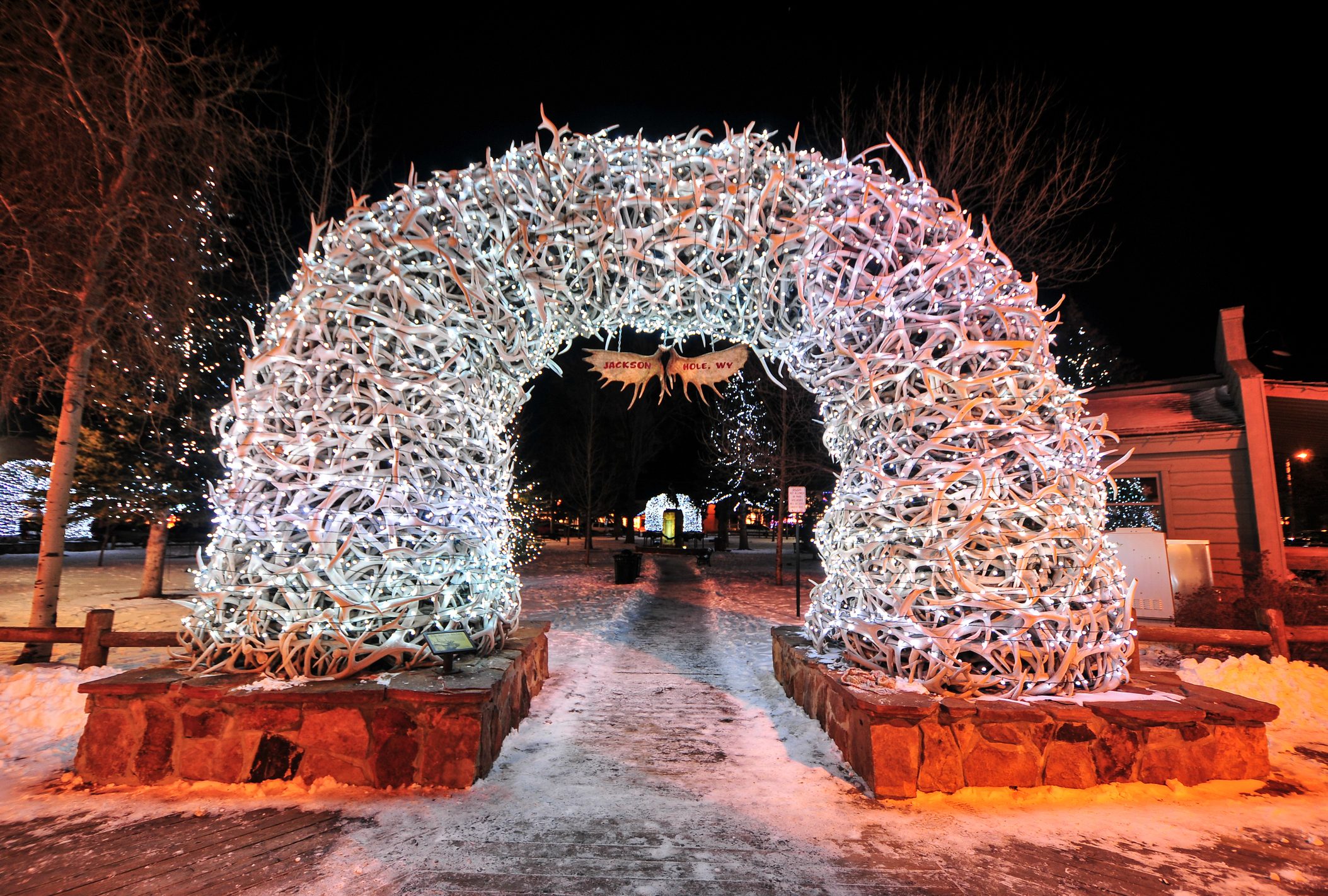Antler Arches on Jackson Hole Square, Wyoming