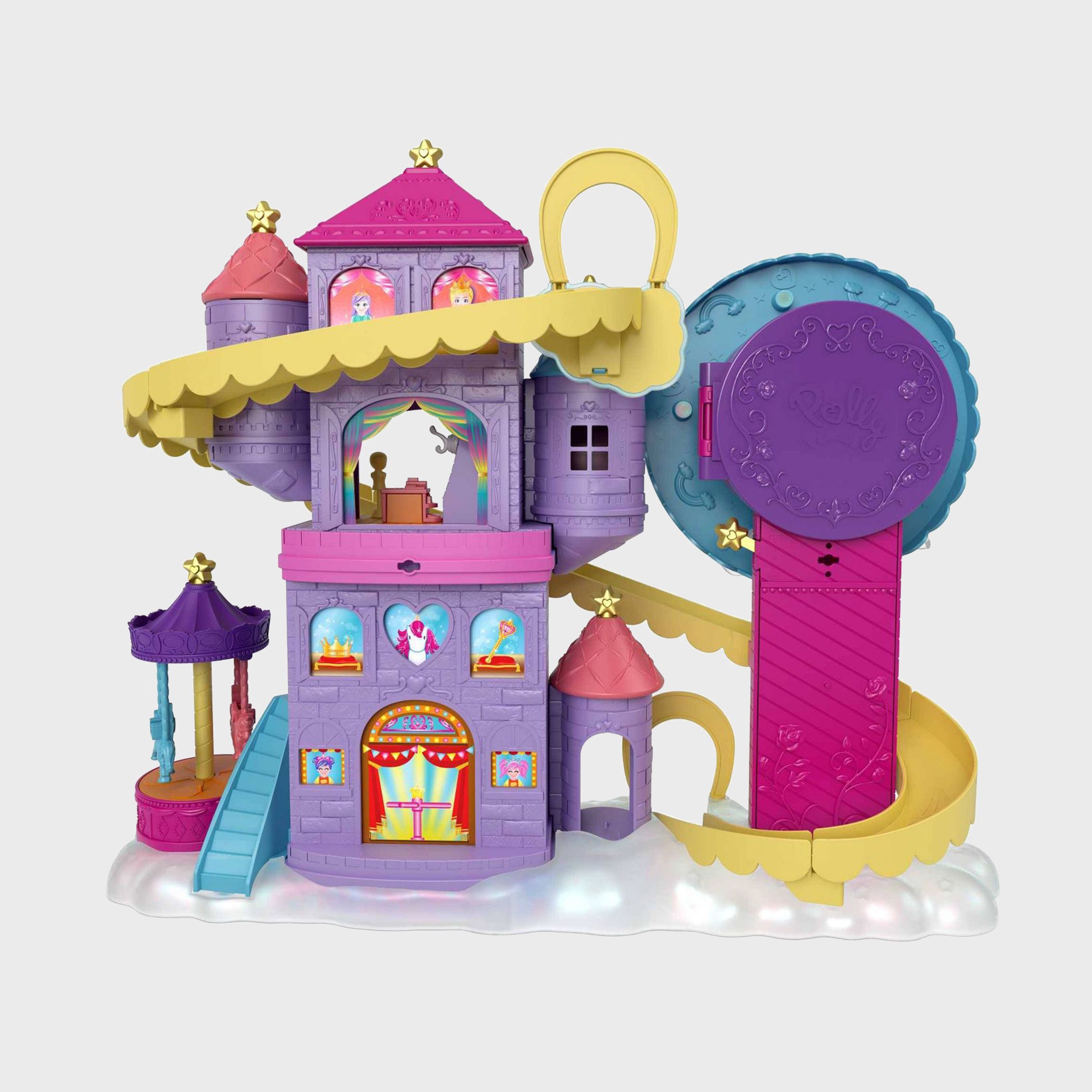 Polly Pocket Rainbow Funland Theme Park Playset