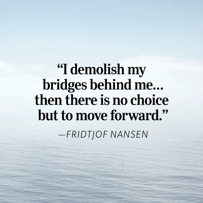 fridtjof Nansen moving on quote