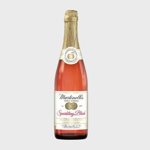 Bottle stands upright, with a gold foil-wrapped neck, featuring 