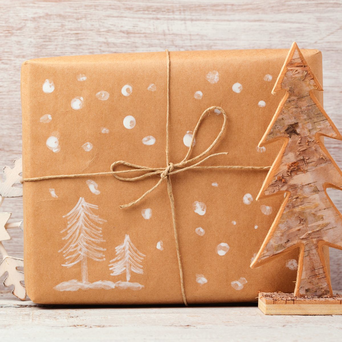 50 Christmas Wrapping Ideas Hand Painted Gift Wrap