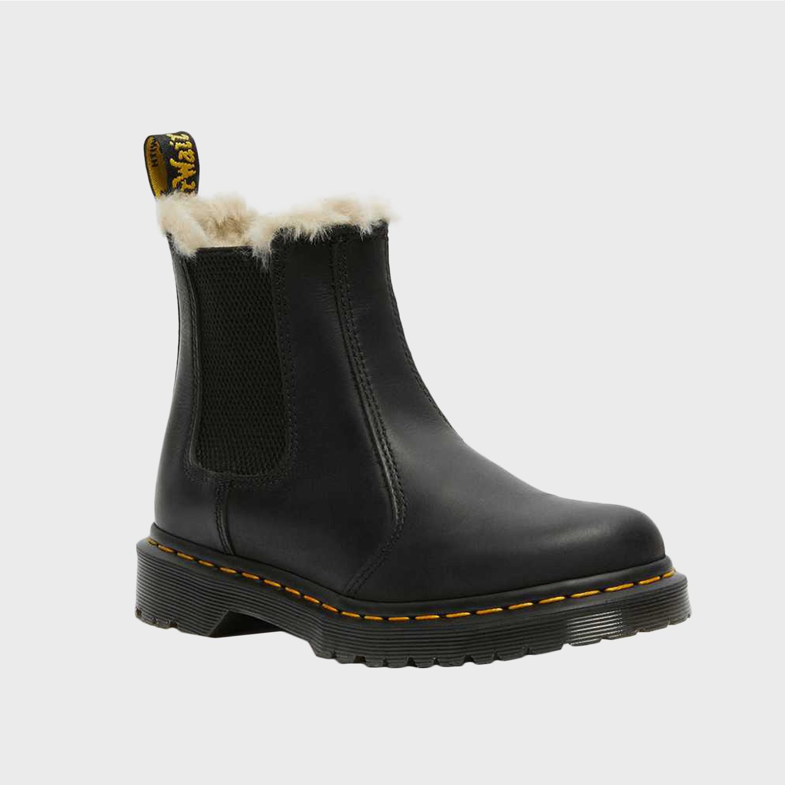 Dr. Martens 2976 Faux Fur Lined Chelsea Boots Via Drmartens