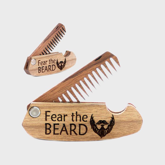 Wooden folding comb displays 