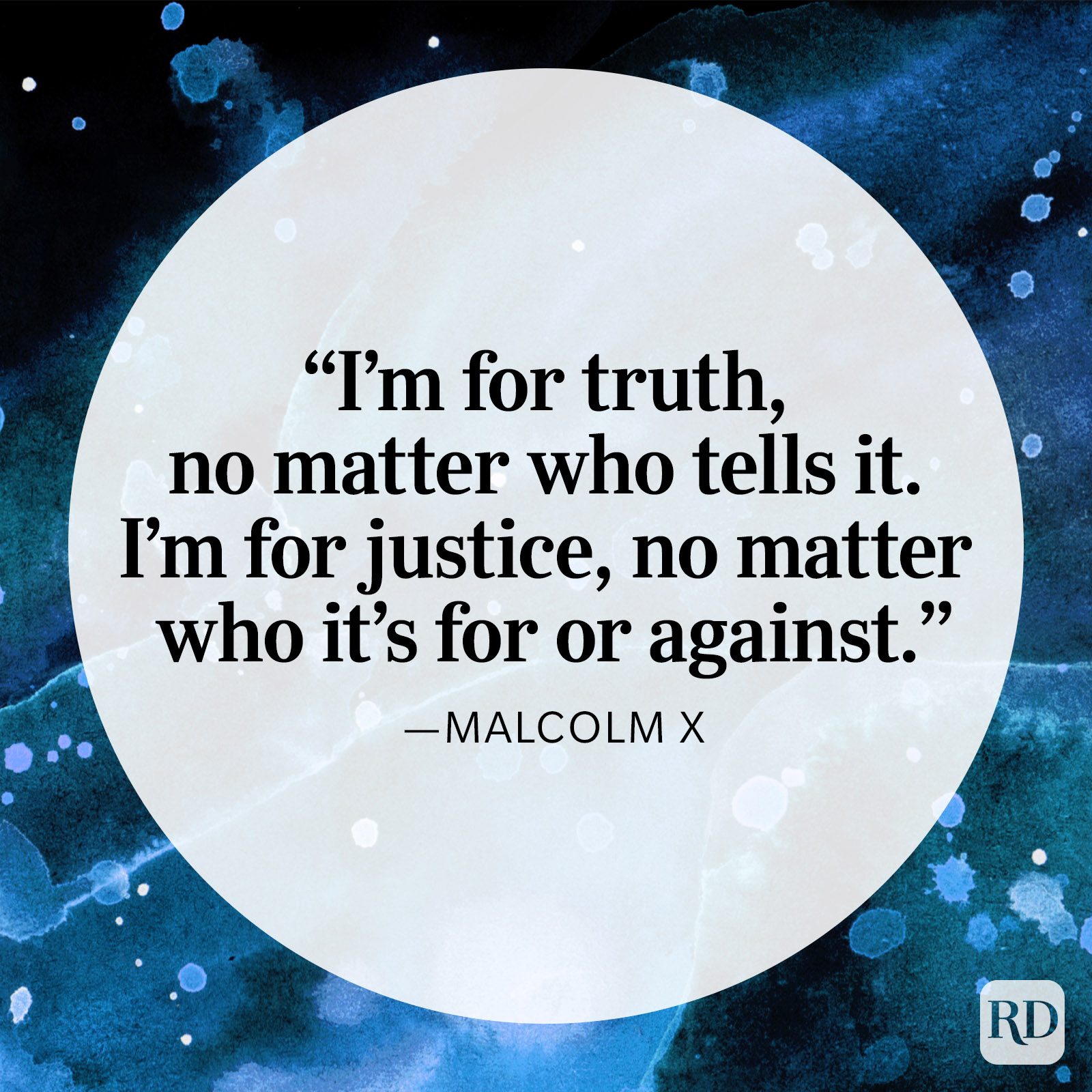 Malcolm X Truth Justice Quote