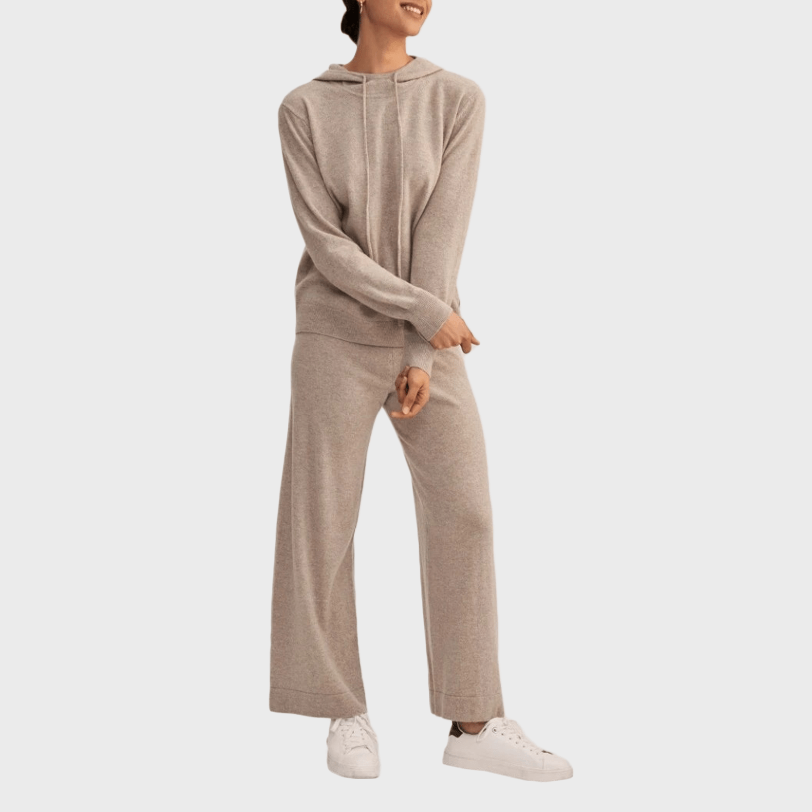 Woman Pullover Cashmere Knit Sweater Ecomm Via Lilysilk.com