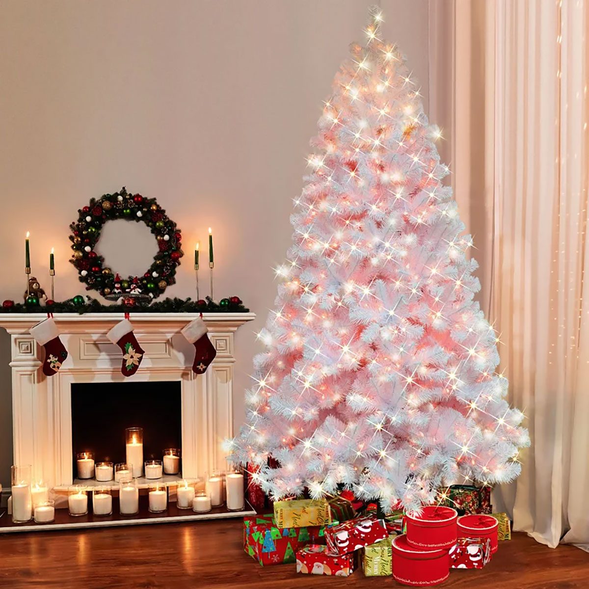6.5' Lighted Fir Christmas Tree 