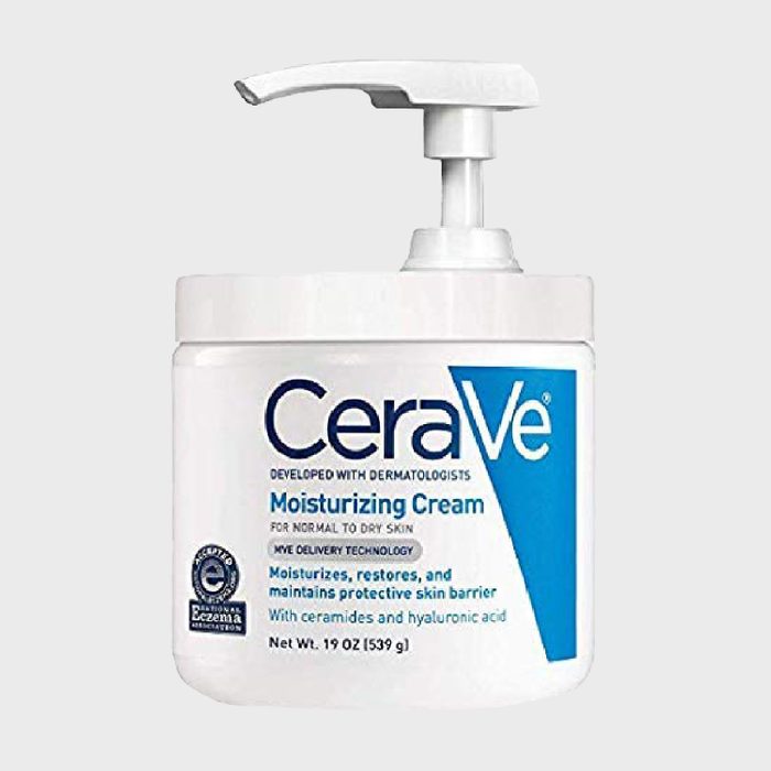 White pump bottle labeled 