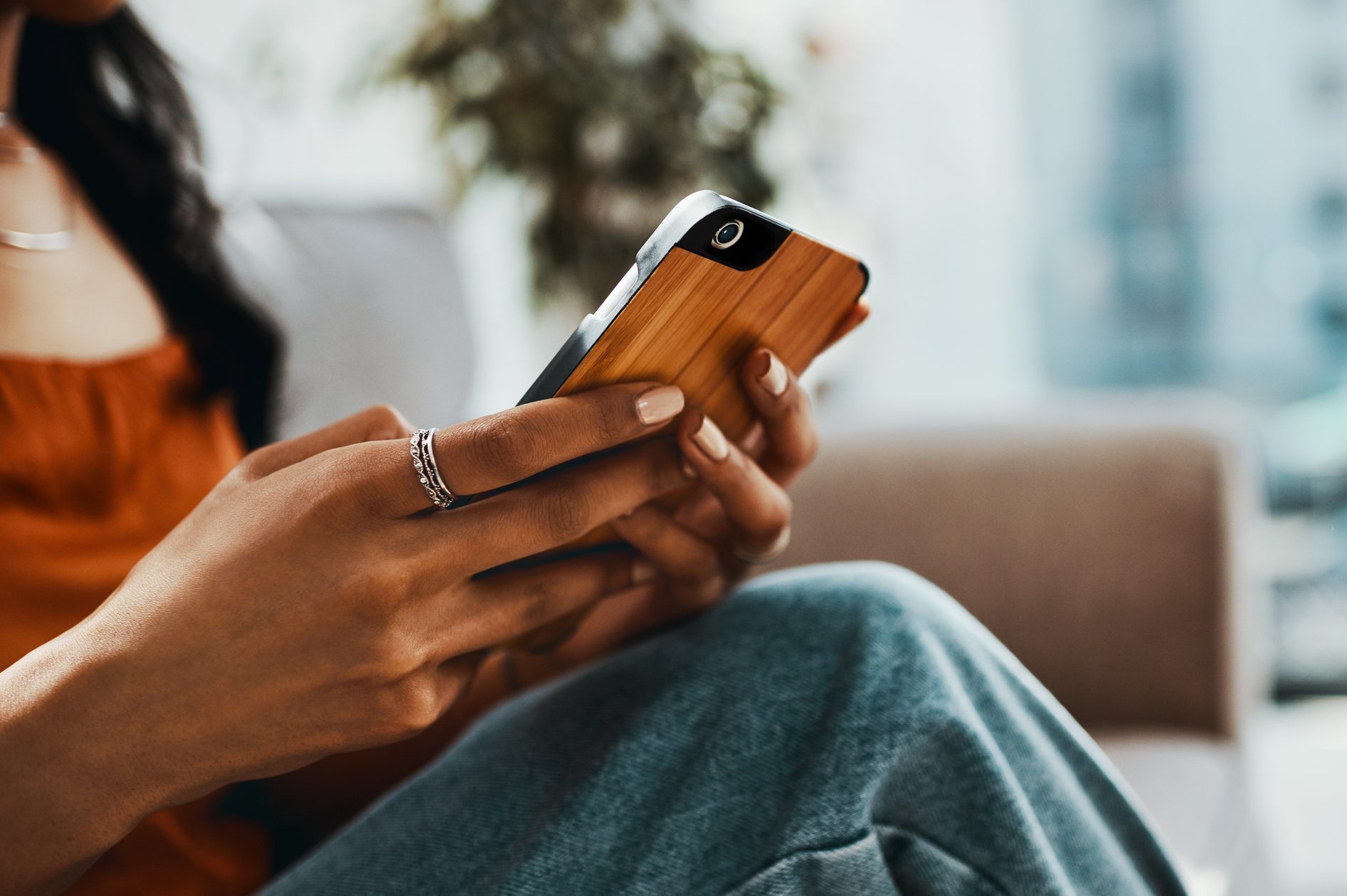 young woman using her smartphone