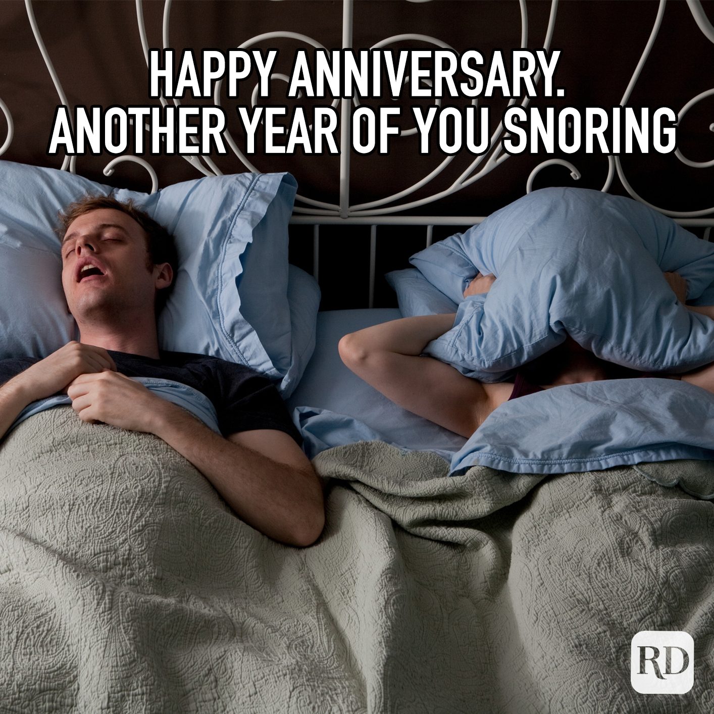 Happy Anniversary Another Year Of You Snoring Meme