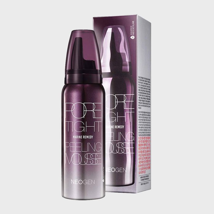 Purple bottle labeled 