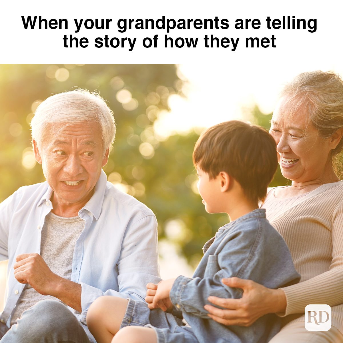 When Your Grandparents Are Telling The Story Of How They Met 