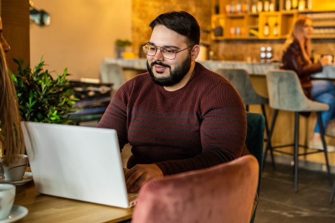 Finding inspiration in his favorite cafe