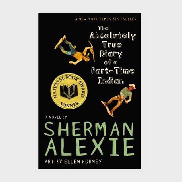 Two illustrated figures leap on a black book cover. 