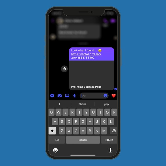 Scam Text In Facebook Messenger
