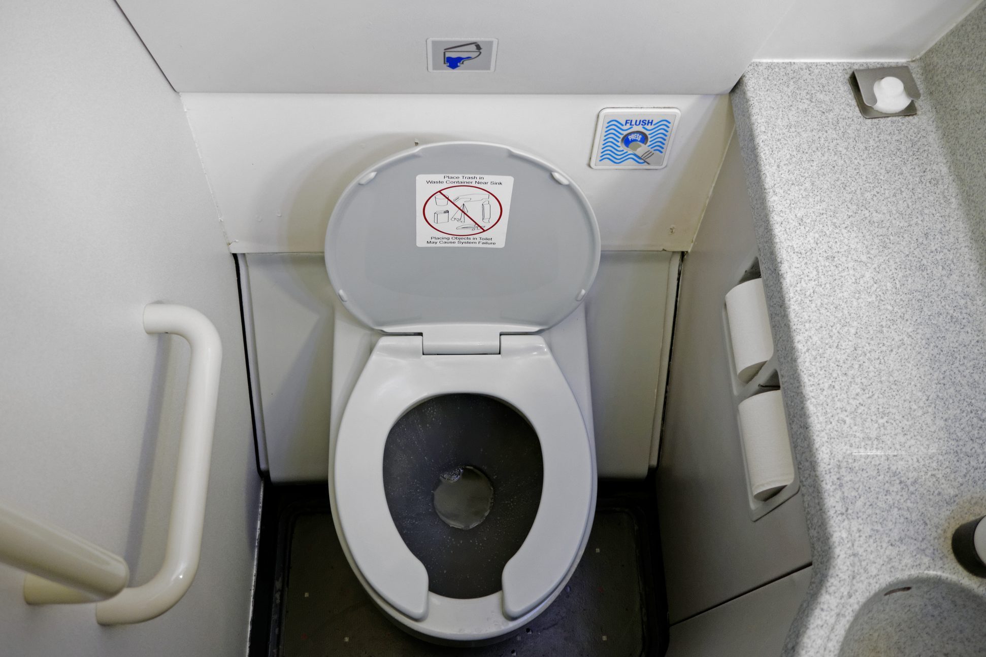 Airplane Bathroom Toilet