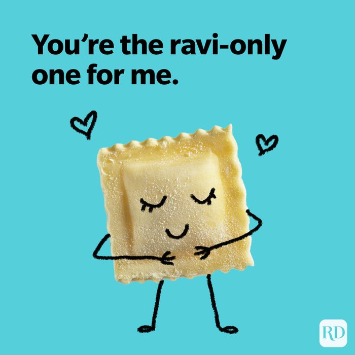 Punny pasta pickup line