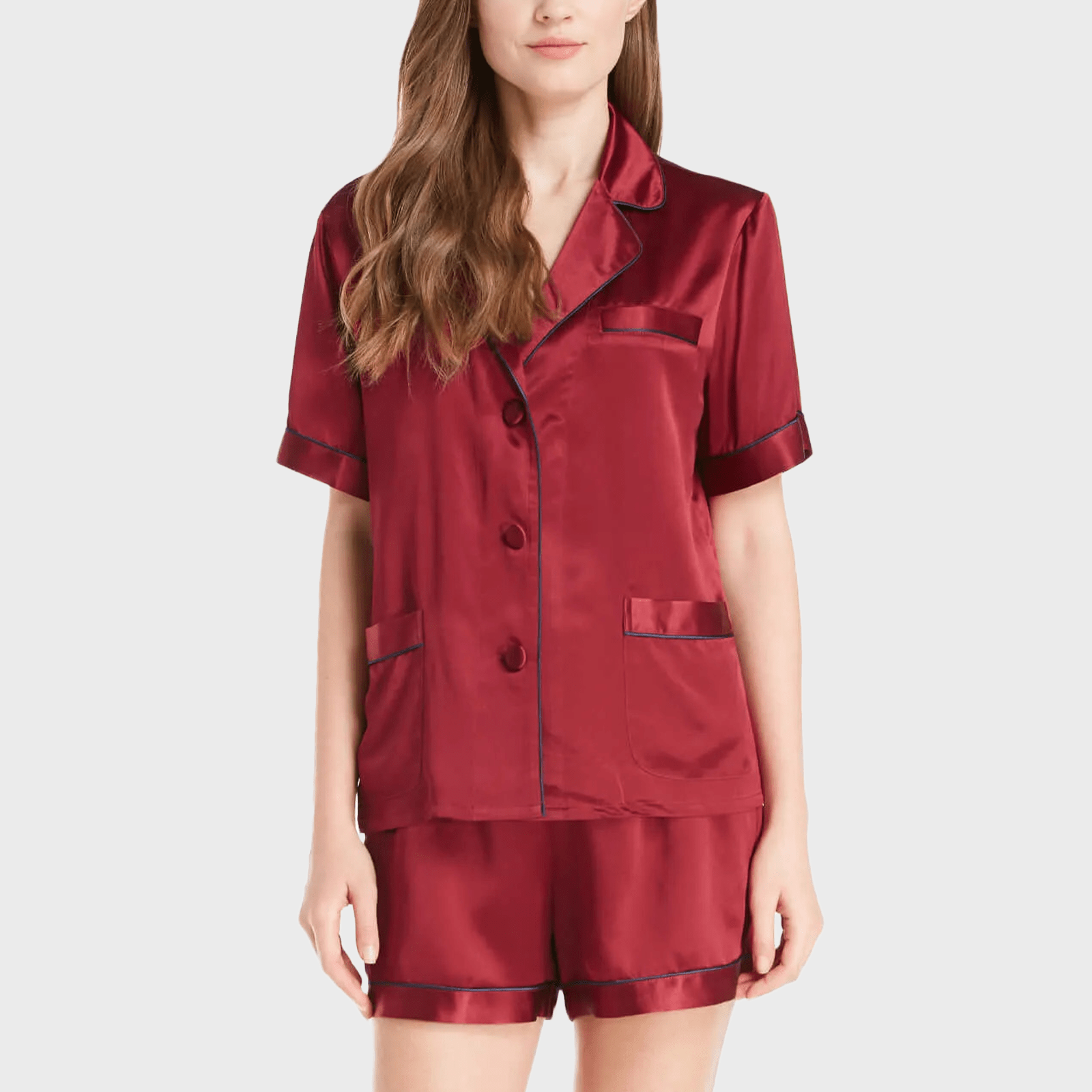 22 Momme Summer Women Silk Pajamas Set Ecomm Via Lilysilk