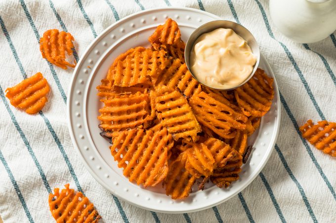 Homemade Sweet Potato Waffle Fries