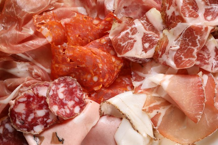 Charcuterie Salumi plate in Rome Italy
