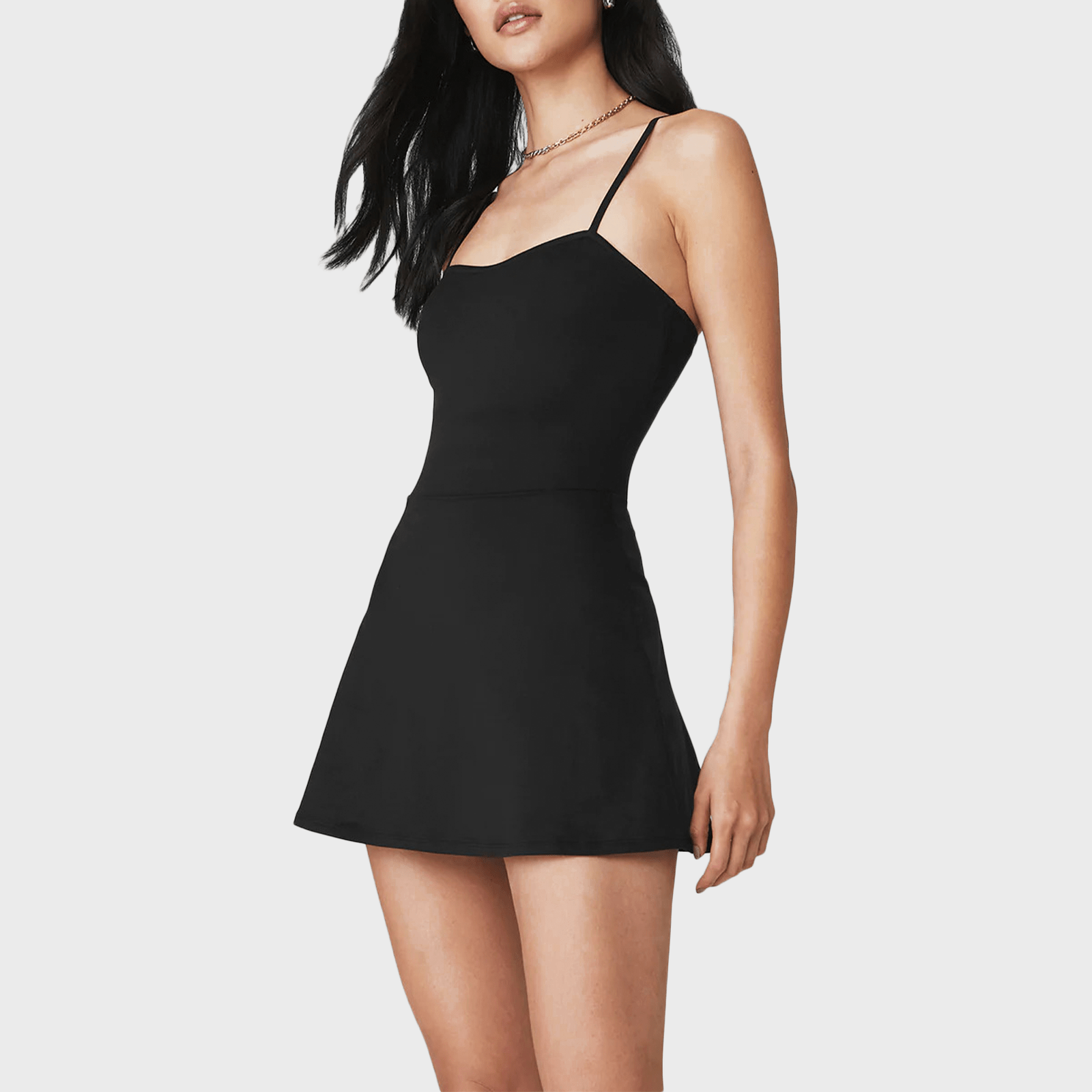 Alosoft Courtside Tennis Dress Black Ecomm Via Aloyoga