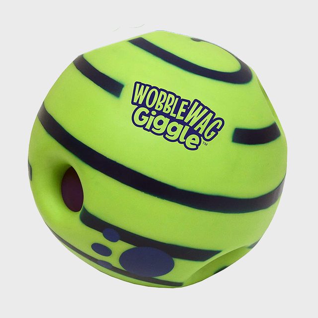 A green ball labeled 