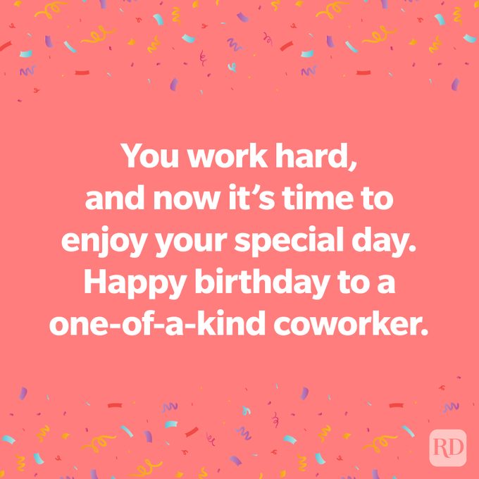 Happy Birthday Message on pink background