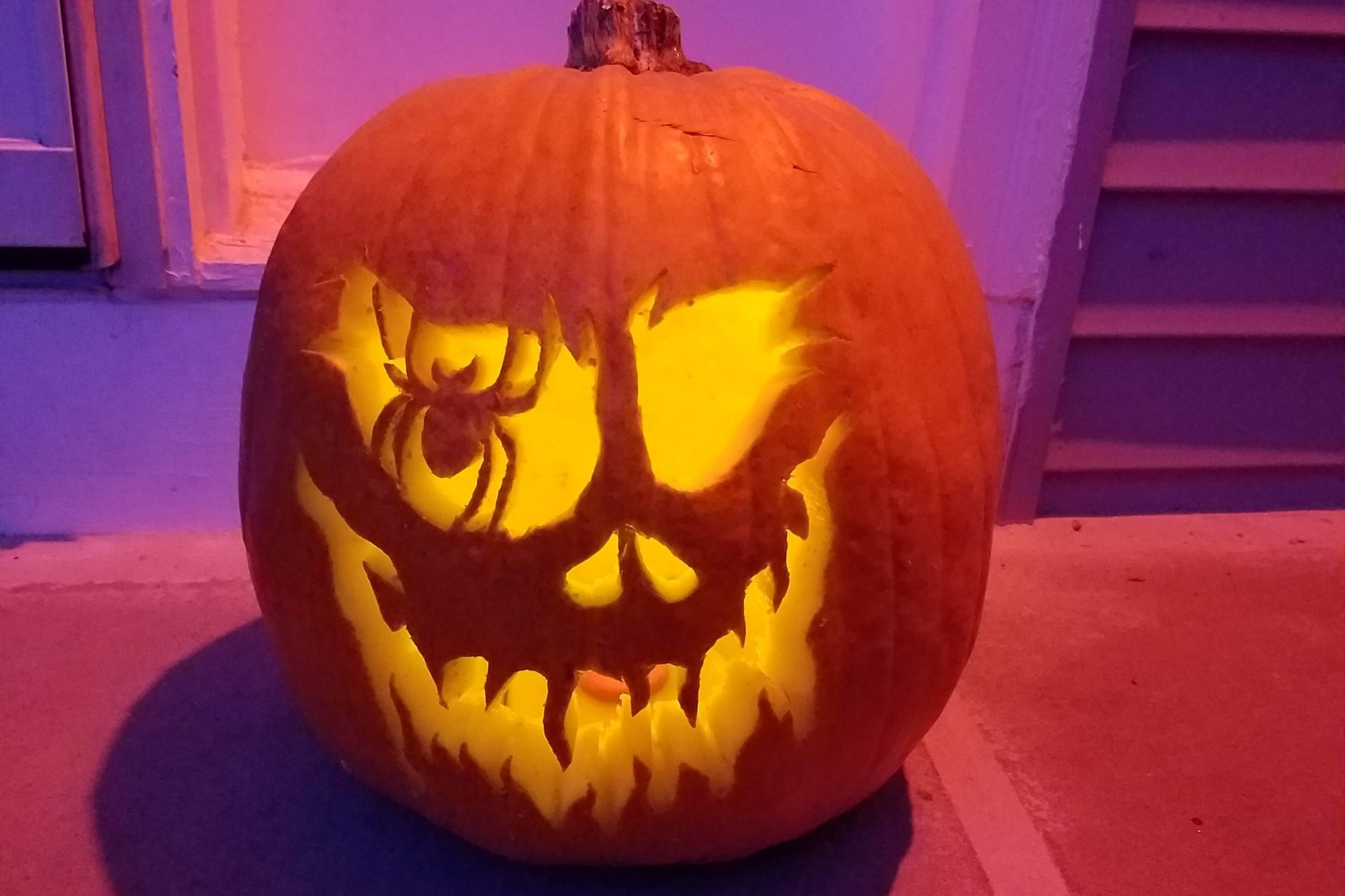 Carved Pumpkin for Halloween