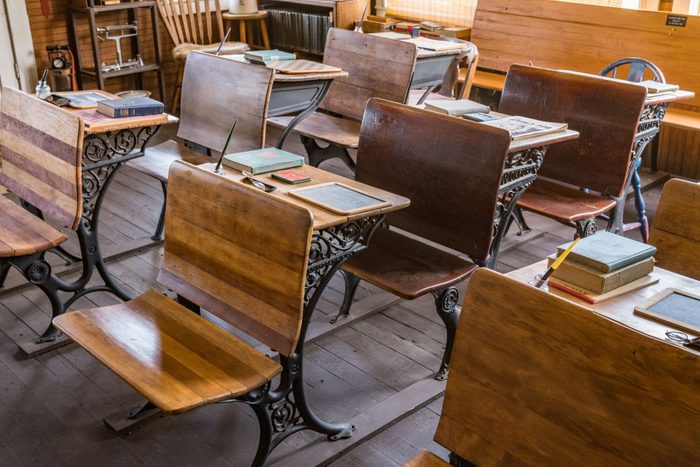 Vintage schoolhouse chairs