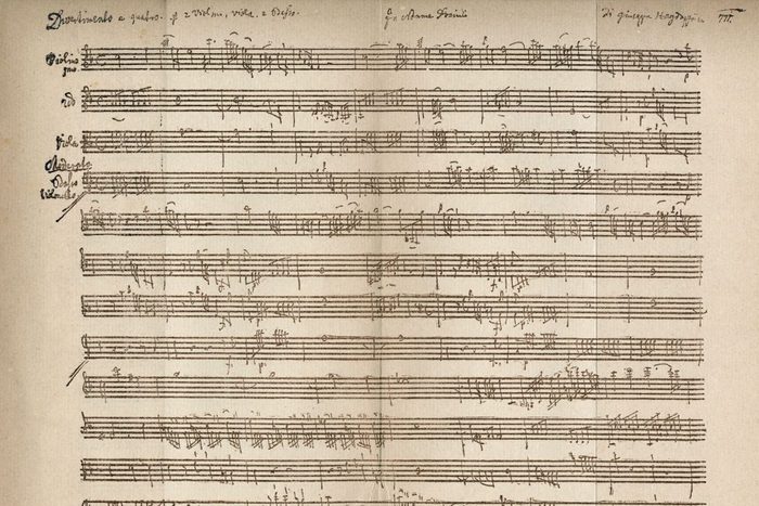 sheet of music
