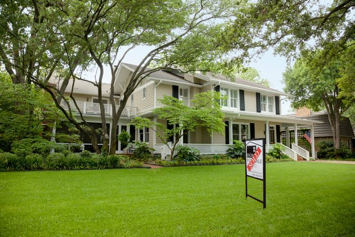 Exterior view of home that has been sold