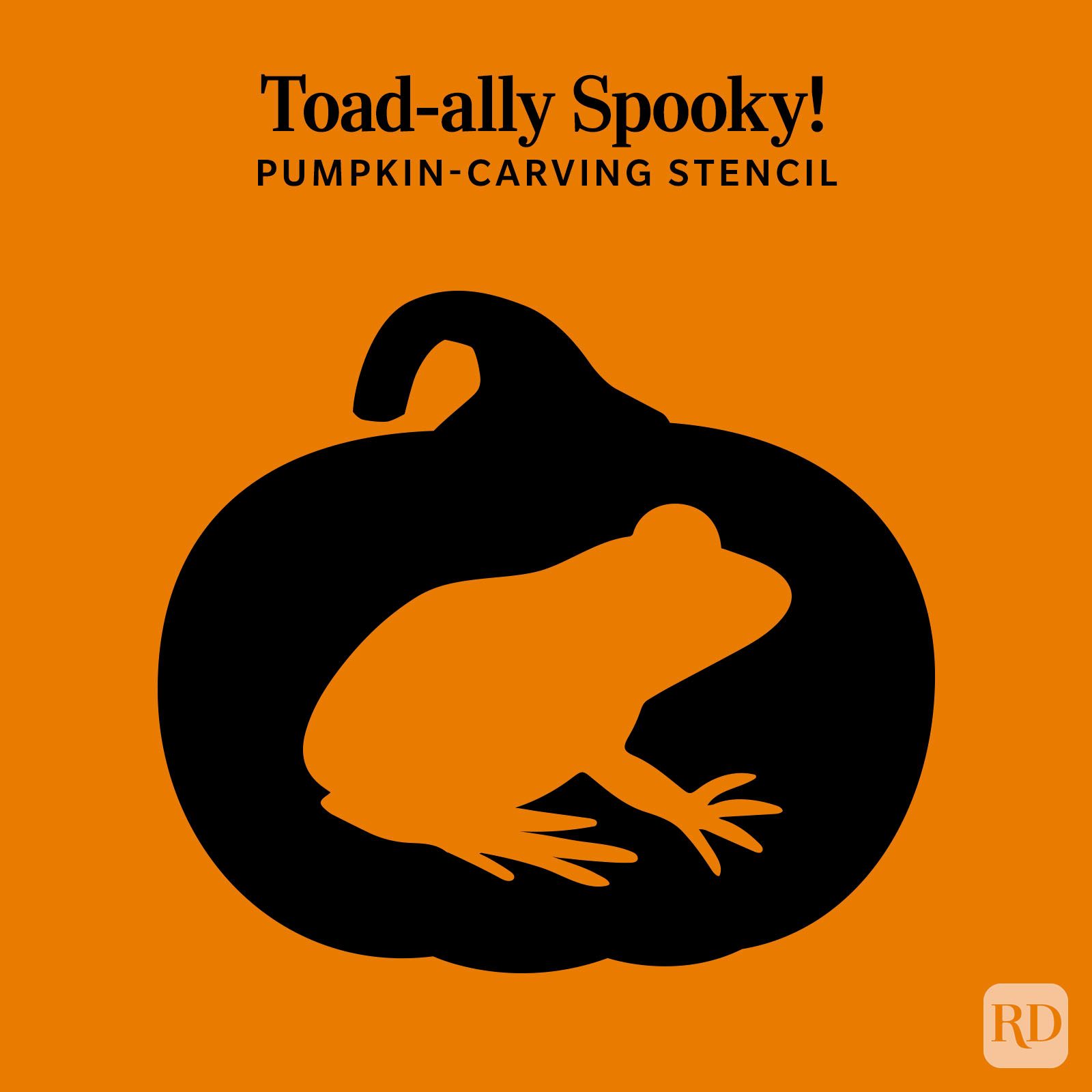 Toad pumpkin stencil