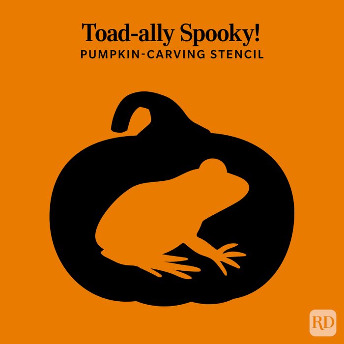Toad pumpkin stencil