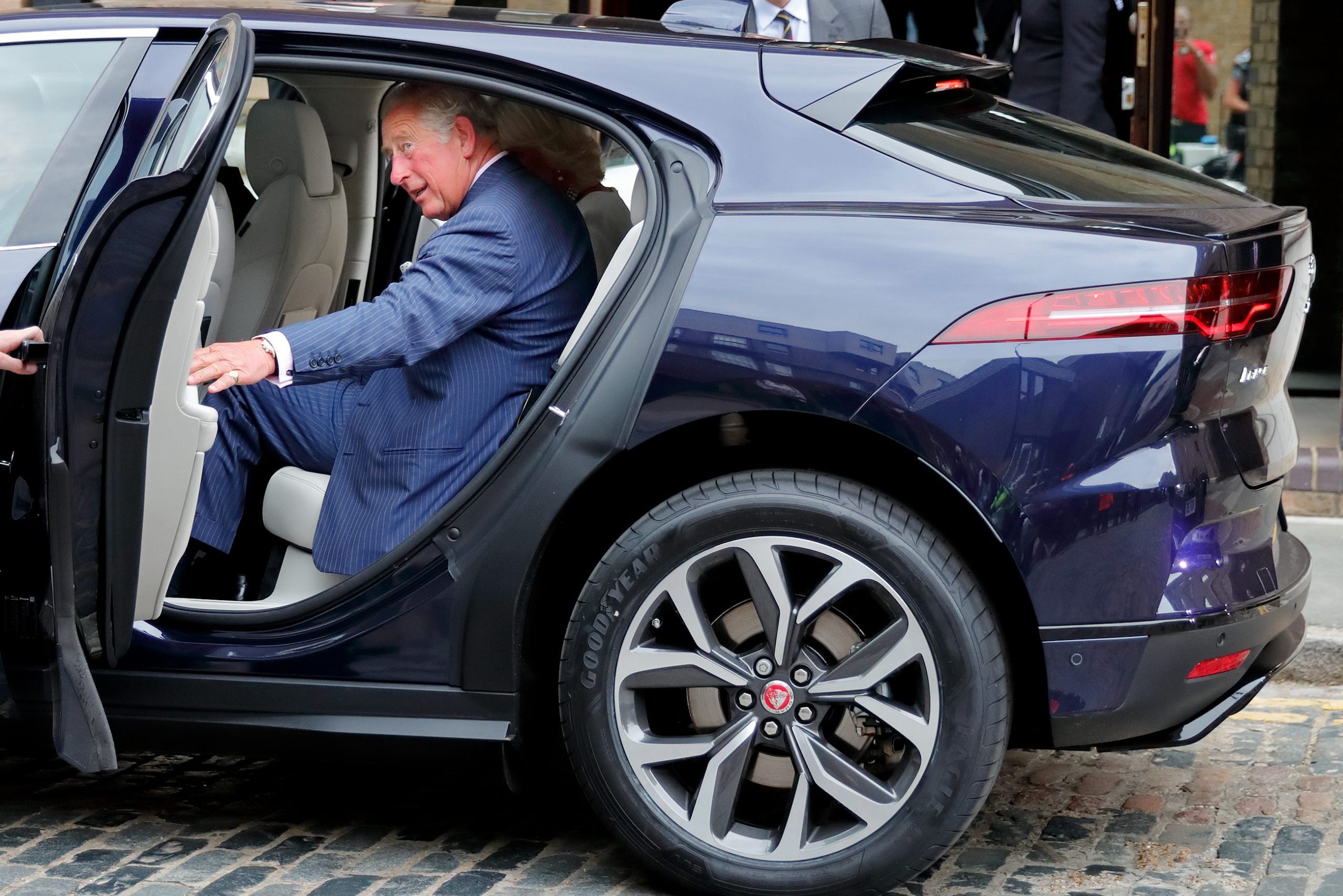 The Prince Of Wales And Duchess Of Cornwall Visit The 'Maiden' Yacht