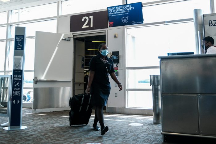 Delta Airlines Highlights Its Covid Safety Measures At National Airport