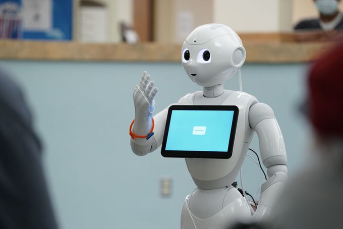 Nursing home robot, July 2022, Star Tribune photo