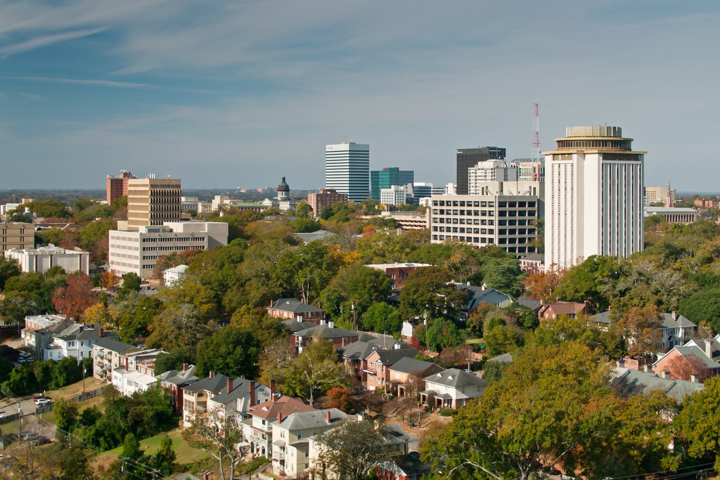 Columbia South Carolina city skyline