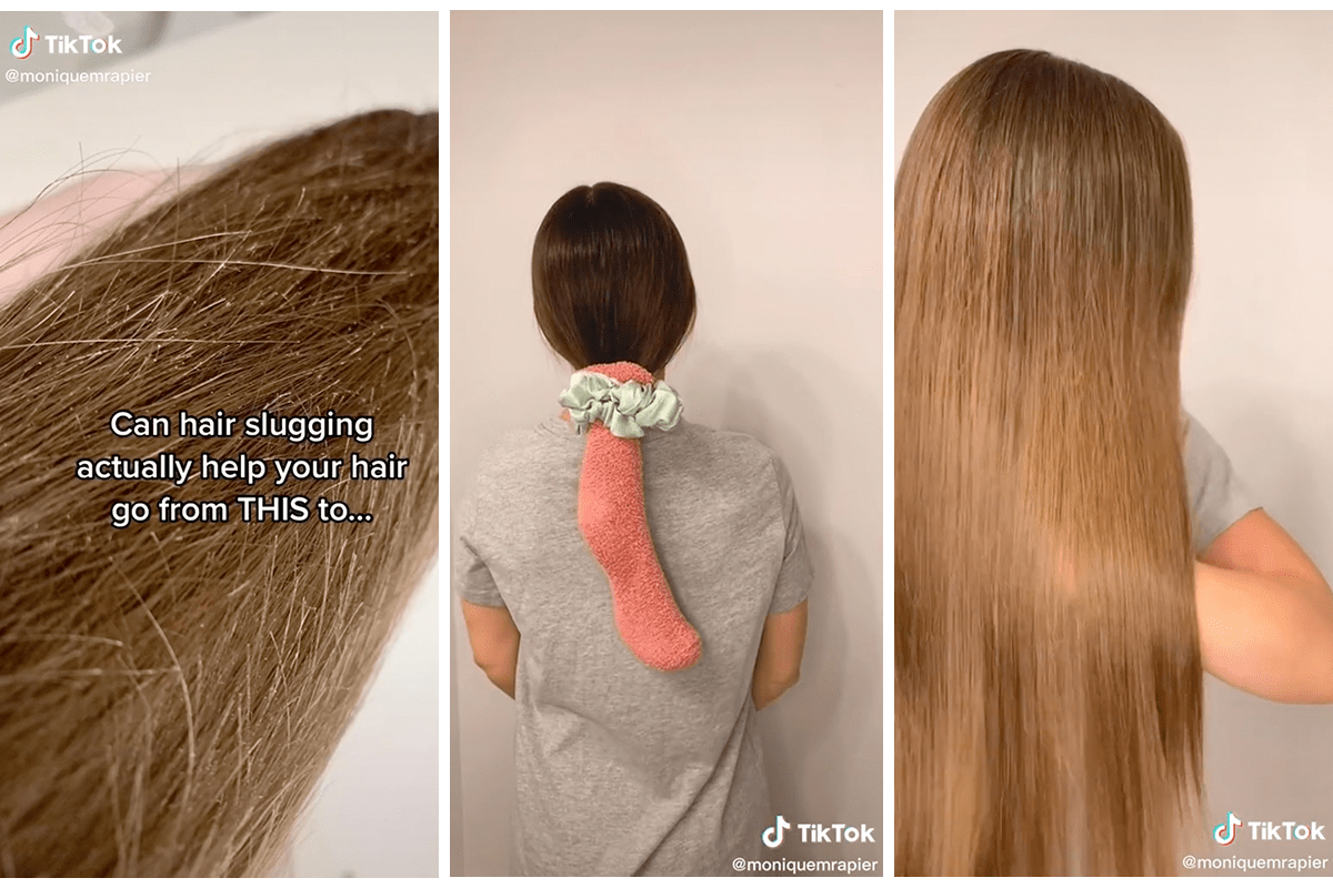What Is the TikTok Hair Slugging Trend—and Does It Work?