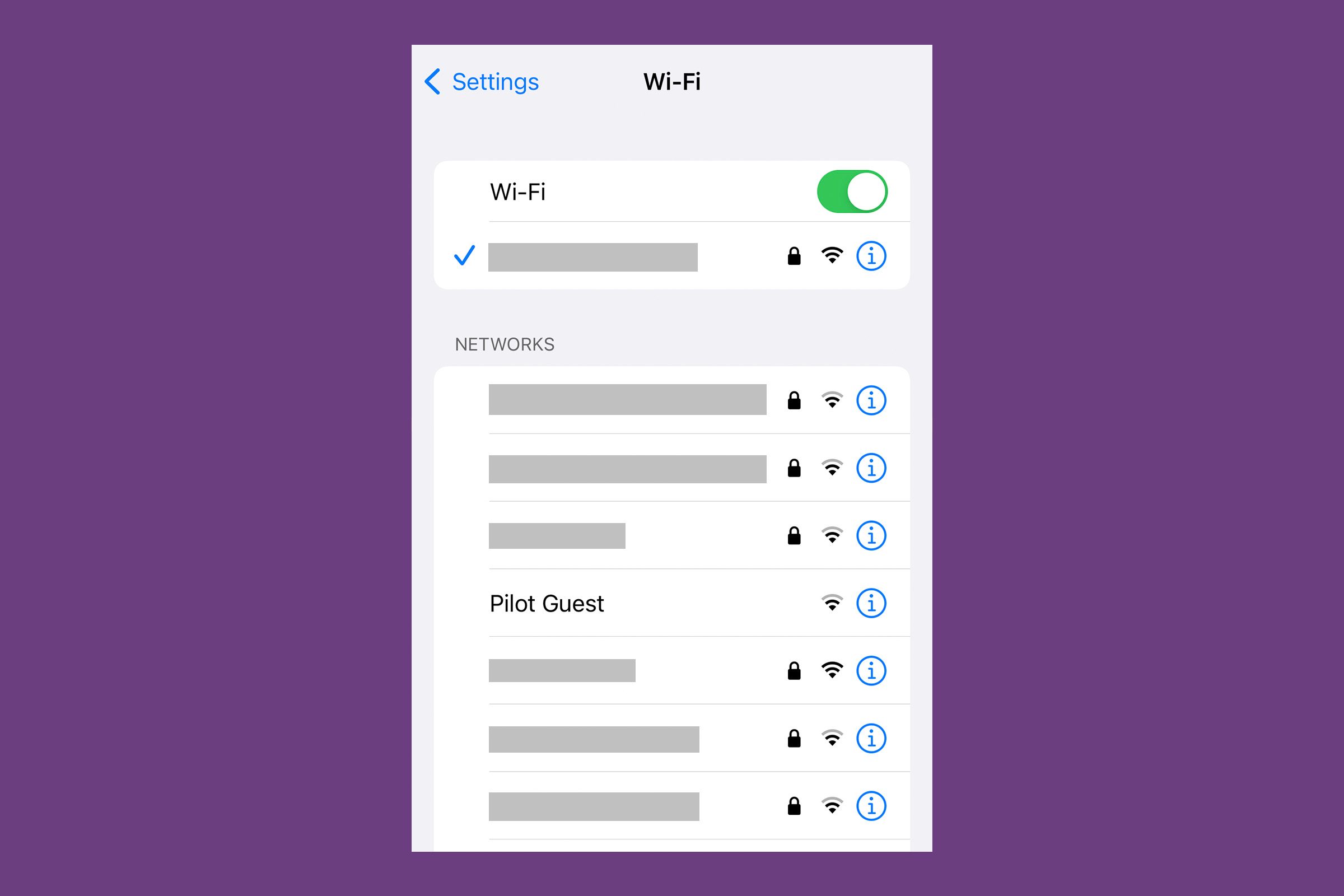 Suspicious wifi network