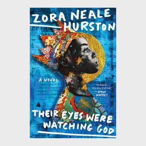 Collaged profile gazes upward, surrounded by colorful patterns on blue background. Text: 