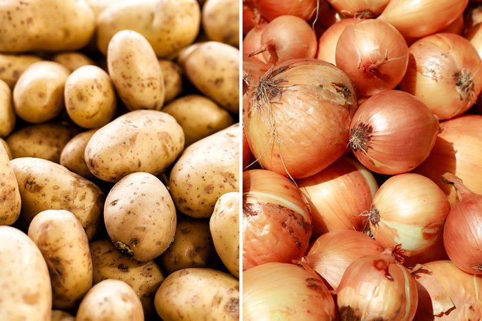 potatoes and onions