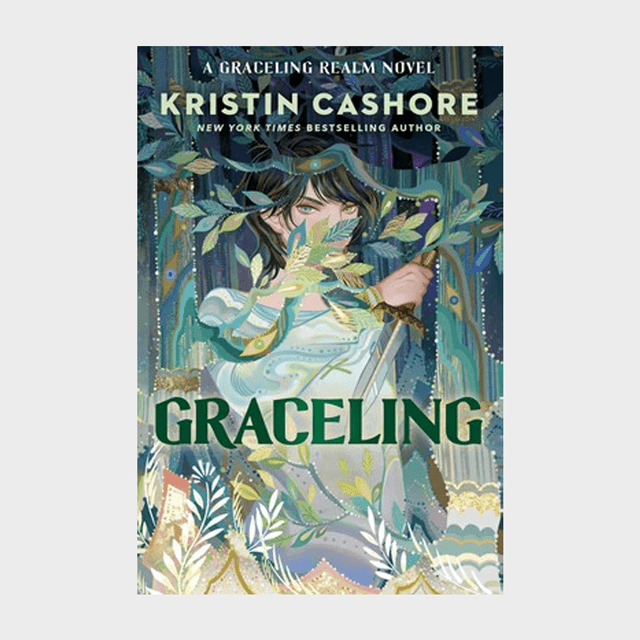 A woman holds branches, surrounded by foliage, on a book cover titled 