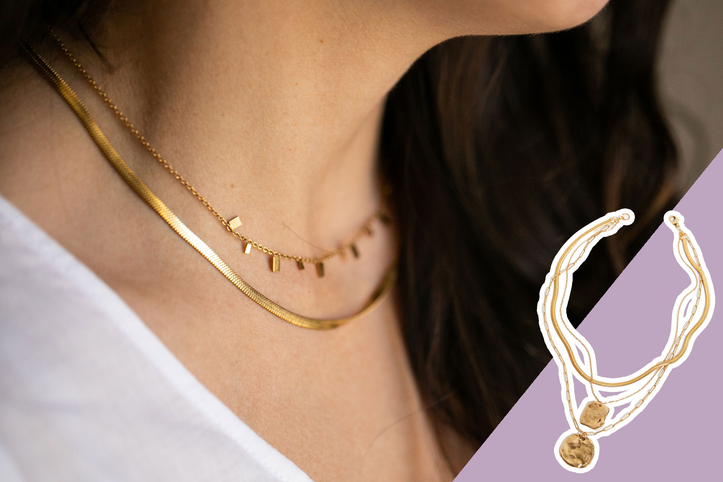 layered necklaces