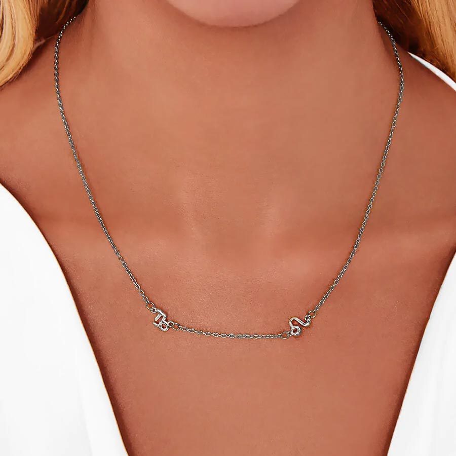Abbott Lyon Double Zodiac Necklace
