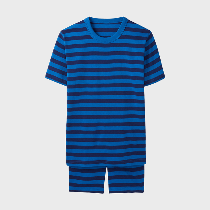 Adult Unisex Short Sleeve Pajama Set Ecomm Via Hannaandersson.com